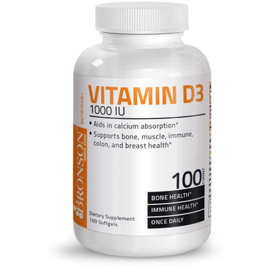 Bronson Vitamin D3 - 1,000 IU 100 Count