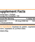 Bronson Vitamin D3 - 1,000 IU 100 Count