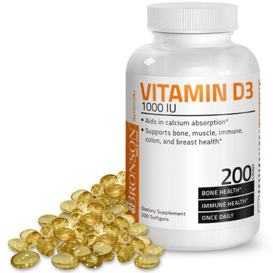 Bronson Vitamin D3 - 1,000 IU 200 Count