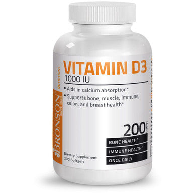 Bronson Vitamin D3 - 1,000 IU 200 Count