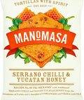 Manomasa Serrano Chilli & Yucatan Tortilla Chips 160g (Pack of 12)