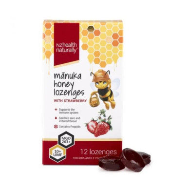 Nz Health Umf 10+ Manuka Lozenges -Lemon 12's