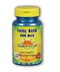 Folic Acid 100 tabs by Nature's Life