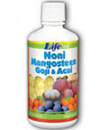 Noni Mangosteen Goji & Acai Blend 32 oz By Life Time Nutritional Specialties