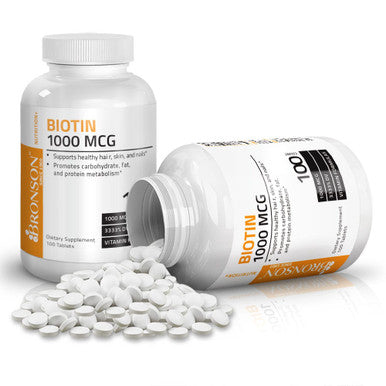 Bronson Biotin - 1,000 mcg 100 Count