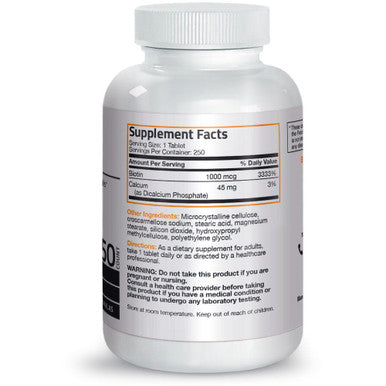 Bronson Biotin - 1,000 mcg 250 Count
