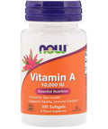 Now Foods Vitamin A 10,000 IU 100 Sgels