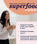 Ancient Nutrition Bone Broth Protein Chocolate 17.8oz.