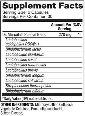 Dr. Mercola Complete Probiotics 70 Billion CFU 90 Capsules