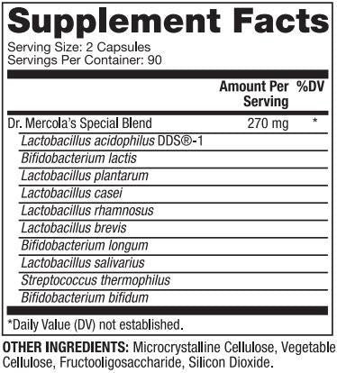 Dr. Mercola Complete Probiotics 70 Billion CFU 90 Capsules
