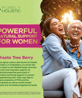 Purely Holistic Chasteberry Vitex Supplement 650Mg - 4 Month Supply 120 Vegan Capsules Agnus-Castus Chaste Tree Berry Capsules Supports Normal Hormone Balance For Women