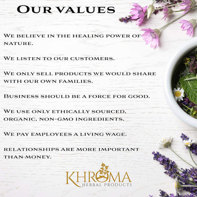 Khroma Herbal Products Happy Organic Mood Supplement - by Khroma Herbs - 30 Servings - Made in USA - Packed in a Glass Bottle