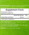 Deal Supplement Ginkgo Biloba 500mg Per Serving 240 Capsules 4 Month Supply Grown in Northern Asia Extra Strength Promotes Brain Function