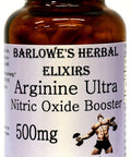 Barlowe's Herbal Elixirs Arginine Ultra - 60 500mg VegiCaps - Stearate Free, Glass Bottle!