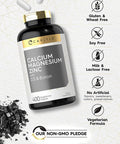 Calcium Magnesium Zinc | 400 Caplets | with Vitamin D3 and Boron | Vegetarian, Non-GMO Supplement | by Carlyle