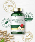 Carlyle Apple Pectin | 1950Mg | 150 Capsules | Non-Gmo & Gluten Free Herbal Supplement