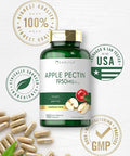 Carlyle Apple Pectin | 1950mg | 150 Capsules | Non-GMO & Gluten Herbal Supplement