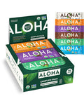ALOHA Organic Plant Based Protein Bars - 6 Flavor Variety Pack - 12 Count 1.9oz Bars - Vegan Snacks Low Sugar Gluten-Free Low Carb Paleo Non-GMO Stevia-Free No Sugar Alcohol Sweeteners