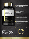Carlyle Multivitamin For Men Over 50 Plus 200 Count With B Vitamins, Vitamin D, Magnesium & Zinc Gluten Supplement