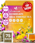FreshDrinkUS, Premium 75 Mulberry Leaf Tea Bags, 100% Natural & Pure from Mulberry Leaves. Loose Leaf Herbal Tea. Made with Natural Material Tea Bags. No Sugar, No Caffeine, No Gluten, Vegan.