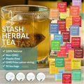 Tea Bunch 70Pcs Tea Variety Pack 25x2 Assorted Tea Flavors with 20 Honey Sticks Tea Sampler with Herbal Green Black and Chai Tea Bags