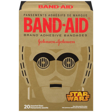Star Wars Johnson & Johnson Band-Aid Brand Adhesive Bandages Assorted (Set Of 2) (20 Count)