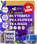 FreshDrinkUS, Premium 75 Mulberry Leaf Tea Bags, 100% Natural & Pure from Mulberry Leaves. Loose Leaf Herbal Tea. Made with Natural Material Tea Bags. No Sugar, No Caffeine, No Gluten, Vegan.