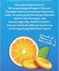 EmergenC Immune+ Chewables 1000Mg Vitamin C With Vitamin D Tablet Immune Support Dietary Supplement For Immunity Orange Blast Flavor 42 Count