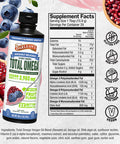 Barlean's Liquid Flaxseed Borage and Algae Oils Omega 3 Supplement Pomegranate Blueberry Flavor Vegan Epa and Dha From Algal Oil Flax Oil And Borage Seed Oil With 3 980 Mg Of Omega-3-6-9 16 Oz