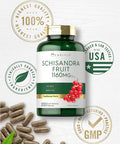 Carlyle Schisandra Supplement 1160 mg | 200 Capsules | Berry Fruit Extract | Non-GMO and Gluten