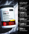 Novex Biotech Pre-7 Pre-Workout Pineapple Flavor Super Preworkout Supplement 300 Mg Caffeine Replenish Electrolytes Amplify Vascular Pump* - 30 Servings