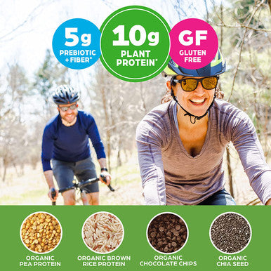 Orgain Organic Plant Based Protein Bar Chocolate Chip Cookie Dough 10g of Protein Vegan Gluten Non Dairy Soy Lactose Kosher NonGMO 1.41 Ounce 12 Count