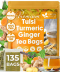 FreshDrinkUS, Premium 50 Mulberry Leaf Tea Bags, 100% Natural & Pure from Mulberry Leaves. Herbal Tea. Made with Natural Material Tea Bags. No Sugar, No Caffeine, No Gluten, Vegan.