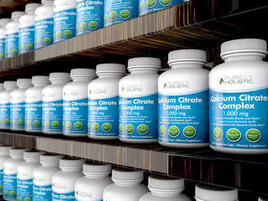 Purely Holistic Calcium Citrate 1000Mg - 365 Vegan Capsules Not Tablets With Added Parsley, Dandelion And Watercress - Without Vitamin D - Made In The Usa By