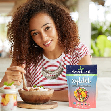 Sweetleaf Xylitol Low-Calorie Sweetener with No Fillers - 100% Pure for Baking & Cooking - Plant-Based Gluten- Non-GMO Verified - Enhance Your Healthful Lifestyle - 16 Oz