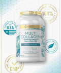 Carlyle Multi Collagen Powder 40 Oz | 10000 Mg | Type I, Ii, Iii, V & X | Collagen Peptides Supplement With Protein | Gluten Free