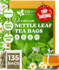 FreshDrinkUS, Premium 75 Mulberry Leaf Tea Bags, 100% Natural & Pure from Mulberry Leaves. Loose Leaf Herbal Tea. Made with Natural Material Tea Bags. No Sugar, No Caffeine, No Gluten, Vegan.