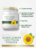 Carlyle Sunflower Lecithin Powder | 2 Pounds | Unflavored | Naturally Occurring Phosphatidylcholine | Vegetarian Soy Non-GMO Gluten