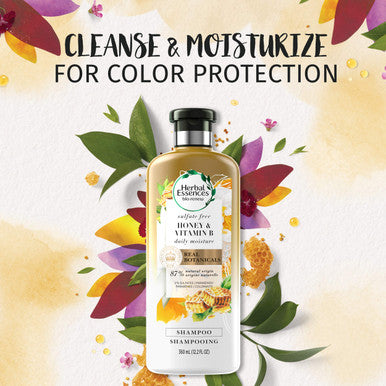 Herbal Essences, Sulfate Free Shampoo and Conditioner Kit With Natural Source Ingredients, BioRenew Honey & Vitamin B, Color Safe, 13.5 & 12.2 fl oz, Kit