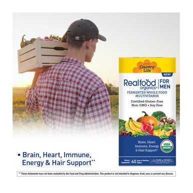 Country Life Realfood Organics Multivitamin For Men
