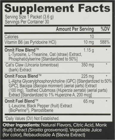 Onnit Alpha Brain Instant Peach 30 Count