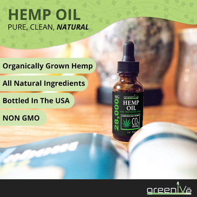 Greenive 28,000Mg Hemp Oil With Vegan Omegas C02 Extraction (2)