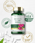 Carlyle Devils Claw 2000 Mg | 200 Capsules | Concentrated Root Extract | Devils Claw Herbal Supplement | Non-Gmo, Gluten Free Sup