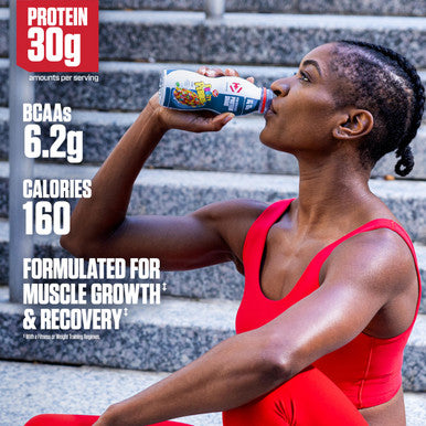 Dymatize Performance Protein Shake 30g of Protein 6.2g BCAA for Muscle Recovery No Added Sugar Low Fat 24 Vitamins and Minerals Gluten-Free Ready to Drink Fruity Pebbles 11.5 Fl.Oz 12 Pack