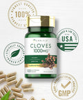 Carlyle Cloves Supplement | 1000mg | 100 Capsules | Non-GMO Gluten