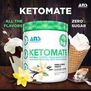 ANS Performance Vanilla Bean Ketomate MCT Creamer, 300 GR