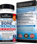 Bone Strength Supplement with Calcium D3 K2 Magnesium Highly Absorbable Vitamin Blend for Bone Muscle Support NonConstipating Formula 8 Bone Building Nutrients 120 Count