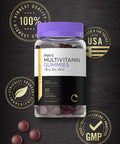 Carlyle Multivitamin Gummies for Men | 30 Count | Natural Blueberry Flavor | Plus B12, D3, and Zinc | Vegetarian Vitamin Supplement