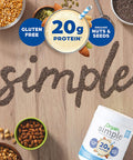 Orgain Simple Organic Vegan Protein Powder Vanilla 20g of Plant Based Protein Made with Fewer Ingredients and Without Dairy Gluten and Stevia Kosher NonGMO 1.25 Lb Packaging May Vary