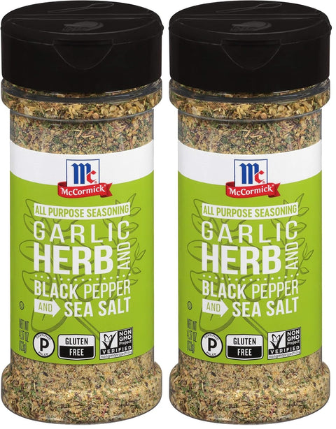 McCormick Garlic, Herb and Black Pepper and Sea Salt All Purpose Seasoning, 4.37 oz